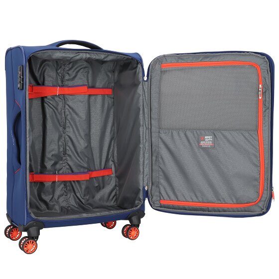 Roncato Crosslite 4 Rollen Kofferset 3-teilig mit Dehnfalte