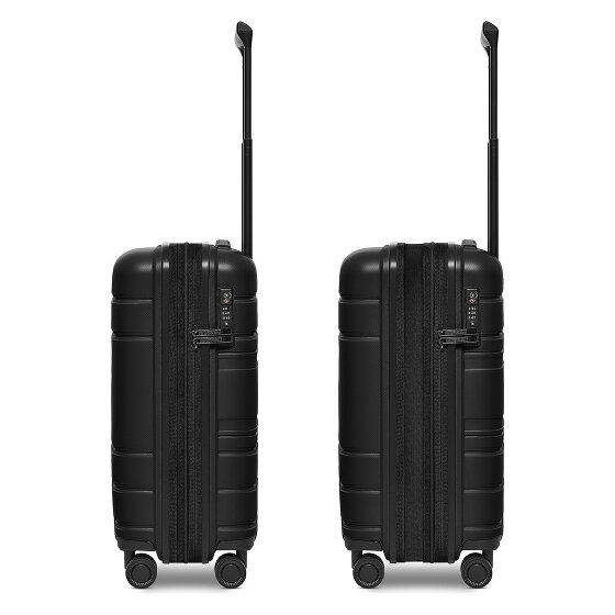 Redolz Essentials 11 4 Rollen Kabinentrolley 55 cm mit Dehnfalte