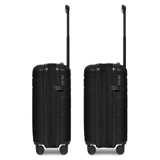 Redolz Essentials 11 4 Rollen Kabinentrolley 55 cm mit Dehnfalte