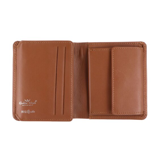 Golden Head Polo Geldbörse RFID Schutz Leder 10 cm