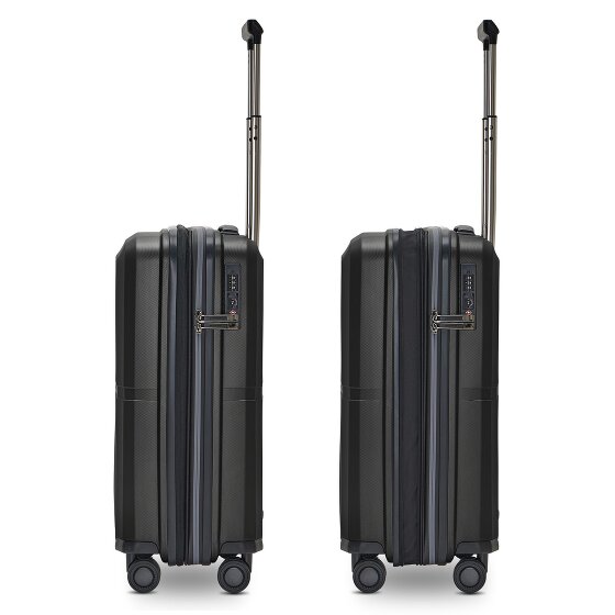 Pactastic Collection 01 4 Rollen Kabinentrolley S 55 cm mit Dehnfalte