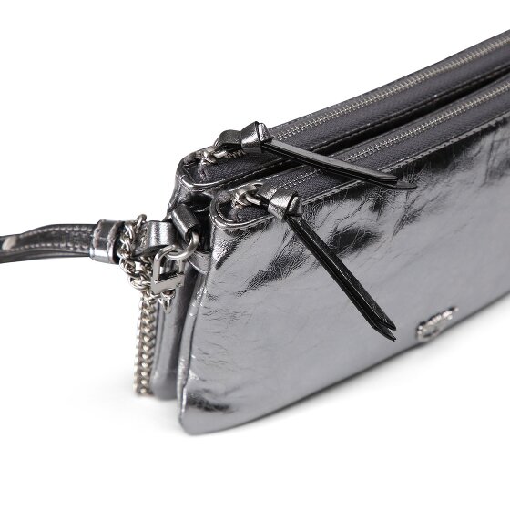 PINKO Double Mini Clutch Tasche Leder 20 cm
