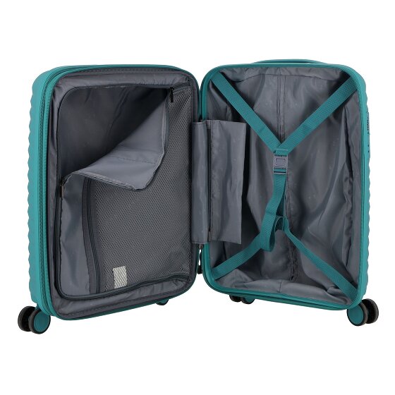 d&n Travel Line 4500 4 Rollen Kabinentrolley S 55 cm mit Dehnfalte