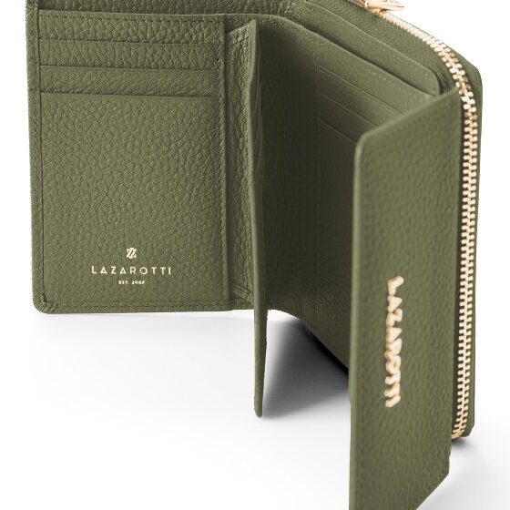 Lazarotti Bologna Leather Zip-Around Geldbörse Leder 12 cm