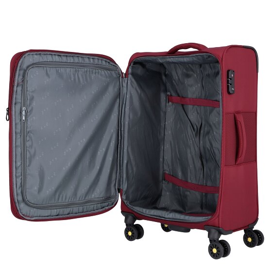d&n Travel Line 9704 4 Rollen Trolley M 68 cm mit Dehnfalte