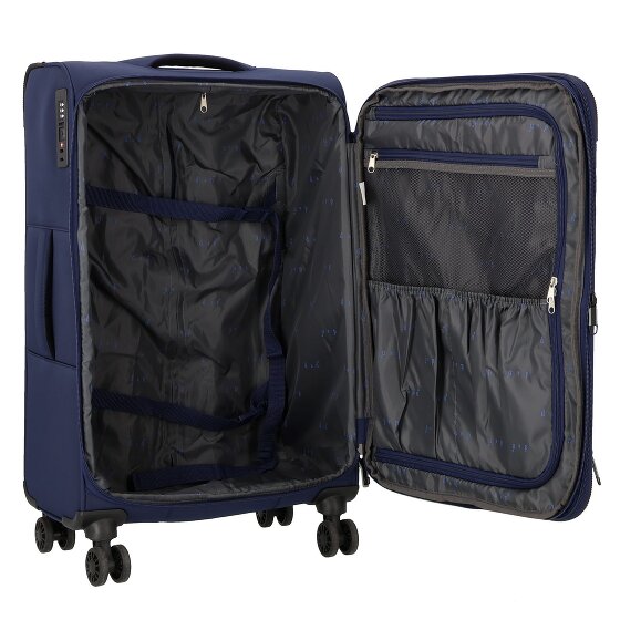 d&n Travel Line 9504 4 Rollen Trolley M 67 cm mit Dehnfalte