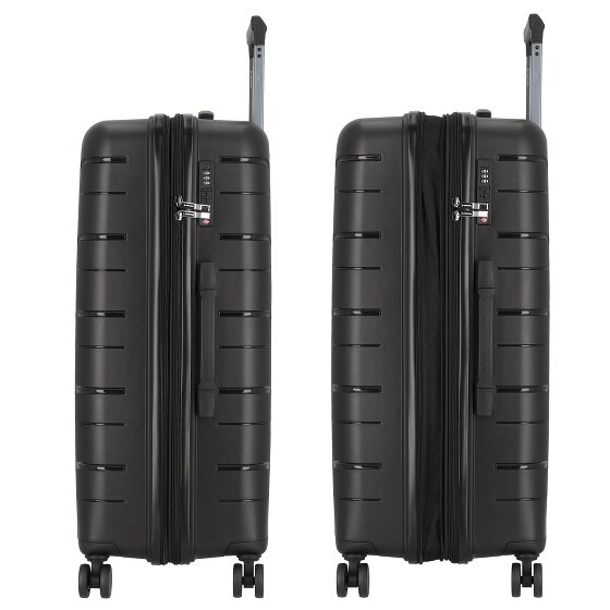 Polestream Strz by Asteroid 4 Rollen Trolley L 74 cm mit Dehnfalte