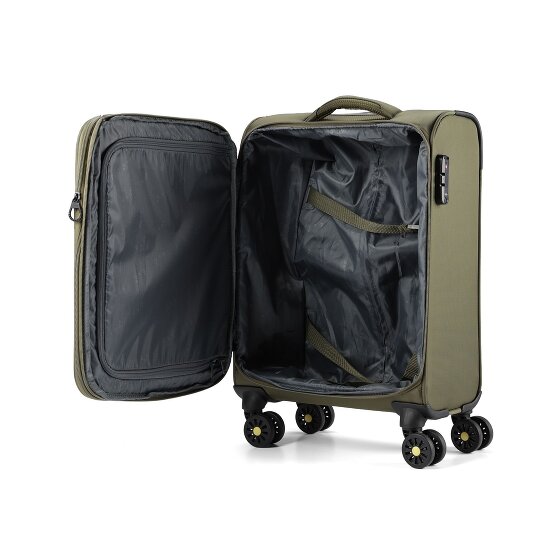 d&n Travel Line 9704 4 Rollen Kabinentrolley S 55 cm mit Dehnfalte