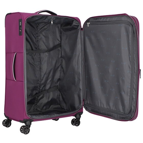 d&n Travel Line 9204 4 Rollen Trolley L 76 cm mit Dehnfalte