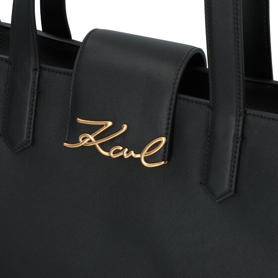 Karl Lagerfeld Skuare Shopper Tasche Leder 34 cm