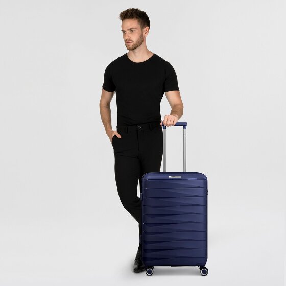 Franky London 4 Rollen Trolley M 65 cm mit Dehnfalte