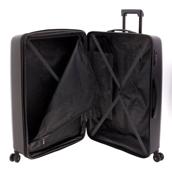 Gladiator 4 Rollen Trolley 74 cm mit Dehnfalte