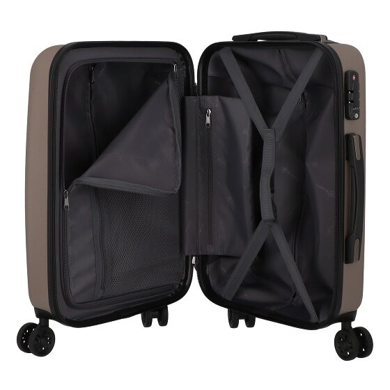 Bugatti Lima 2.0 4-Rollen Kabinentrolley 55 cm mit Doppelrollen