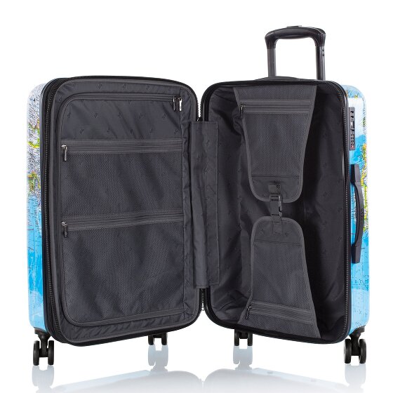 Heys Black Camo 4 Rollen Kofferset 3-teilig mit Dehnfalte