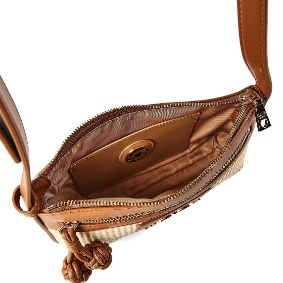 Love Moschino Straw Chic Schultertasche 25 cm