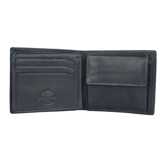 Greenland Nature Black Nappa Geldbörse RFID Leder 11 cm