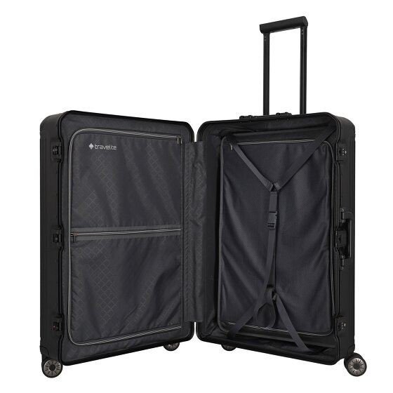Travelite Next 4-Rollen Trolley Aluminium 77 cm
