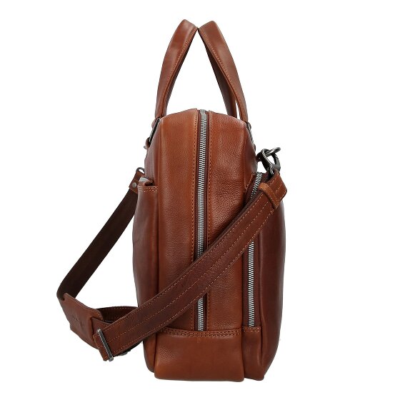 Plevier Vintage Bill Aktentasche Leder 40 cm Laptopfach