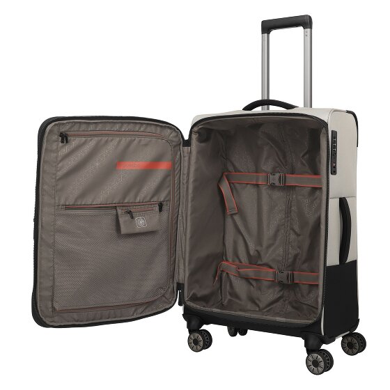 Travelite Crosslite 5.0 4 Rollen Trolley M 66 cm mit Dehnfalte