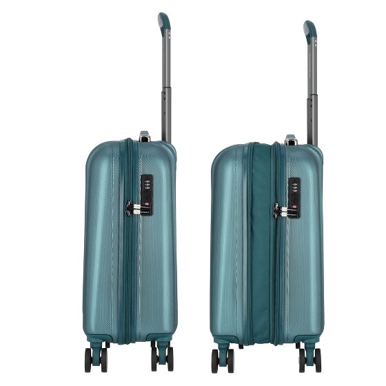 Polestream Moonrock 4 Rollen Kabinentrolley 55 cm mit Dehnfalte