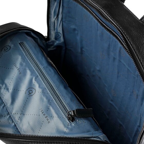 Bugatti Black Daypack Leder 40 cm Laptopfach