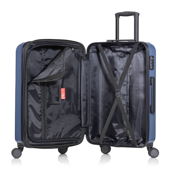 Pack Easy Jolly 4 Rollen Trolley M 64 cm mit Dehnfalte