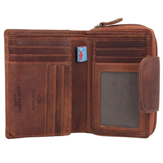 Jack Kinsky Monterey Geldbörse RFID Schutz Leder 10 cm