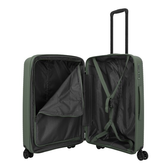 Travelite Air Stripe 4 Rollen Kofferset 3-teilig mit Dehnfalte
