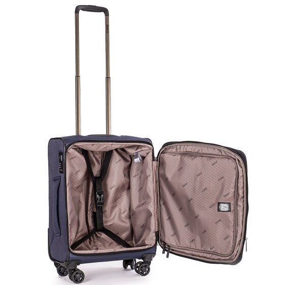 Stratic Bendigo Light + 4 Rollen Kabinentrolley 54 cm mit Dehnfalte