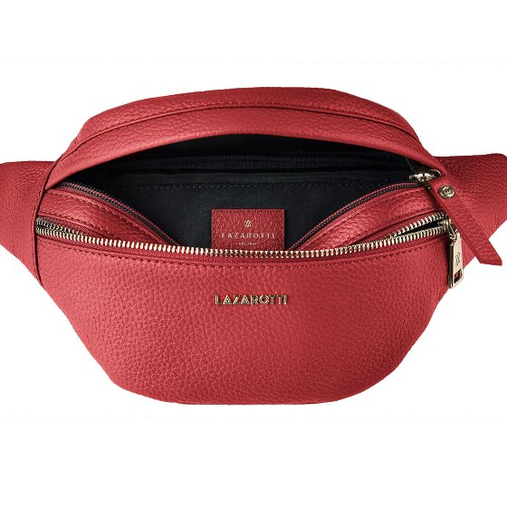Lazarotti Bologna Leather Double-Zip Gürteltasche Crossbody Leder 25 cm