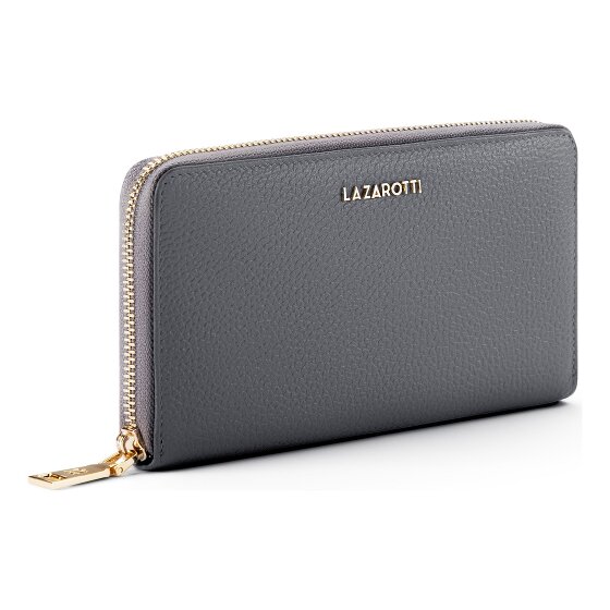 Lazarotti Bologna Leather XL Zip-Around Geldbörse Leder 19 cm