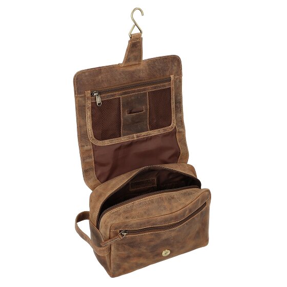 Greenburry Vintage Kulturbeutel Leder 27 cm