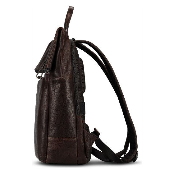 Jost Glasgow Daypack RFID Schutz Leder 42 cm Laptopfach