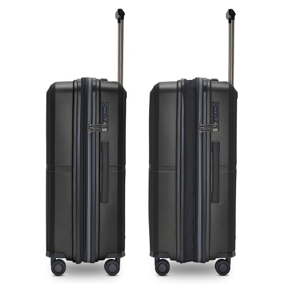 Pactastic Collection 01 4 Rollen Trolley M 67 cm mit Dehnfalte