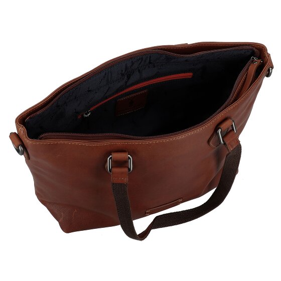 Jack Kinsky Schultertasche Leder 27 cm