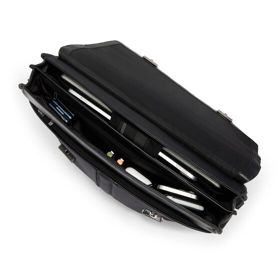 Piquadro Victor Aktentasche RFID Schutz Leder 42 cm Laptopfach