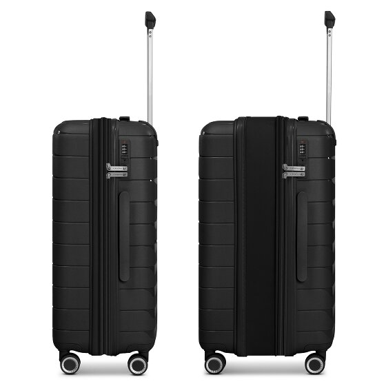 Franky London 4 Rollen Kabinentrolley S 55 cm mit Dehnfalte