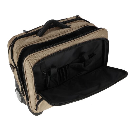 Dermata 2 Rollen Businesstrolley 41 cm Laptopfach