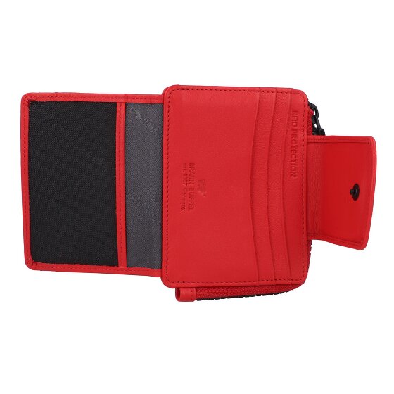 Braun Büffel Capri Kreditkartenetui RFID Schutz Leder 11 cm