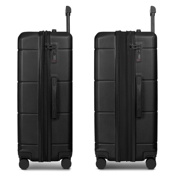 Police London 4 Rollen Trolley 74 cm mit Dehnfalte