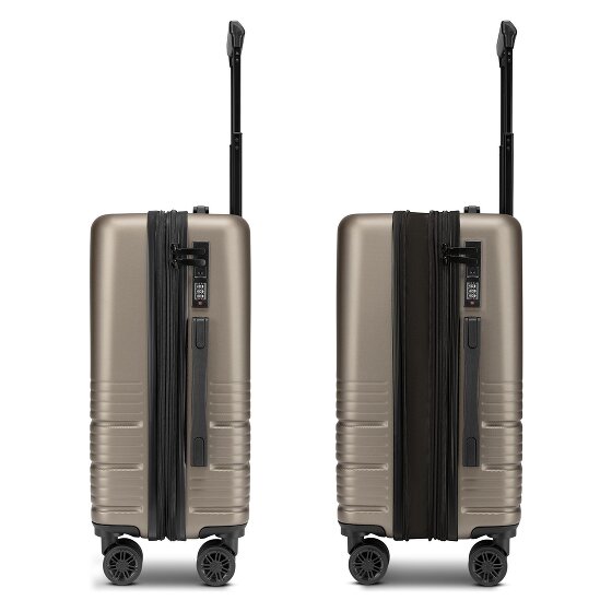 camel active Hanoi 4 Rollen Kabinentrolley S 55 cm mit Dehnfalte