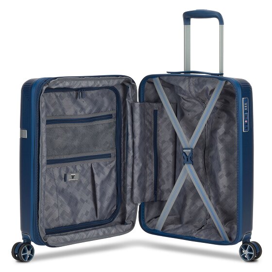 Roncato Airglam 4 Rollen Kabinentrolley S 55 cm mit Dehnfalte
