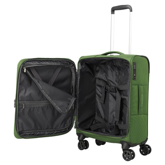 Travelite Cubis 4 Rollen Kabinentrolley S 55 cm mit Dehnfalte