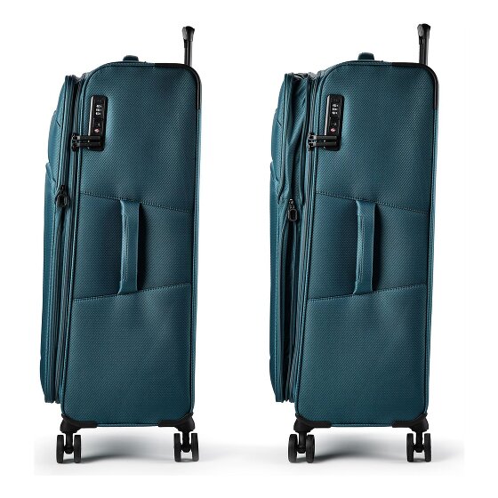 d&n Travel Line 9804 4 Rollen Trolley L 78 cm mit Dehnfalte