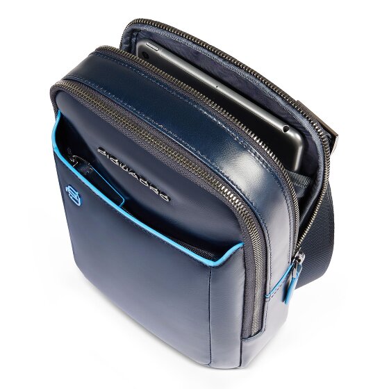 Piquadro Blue Square Mini Bag Umhängetasche Leder 17 cm