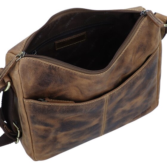 Greenburry Vintage Umhängetasche Leder 30 cm
