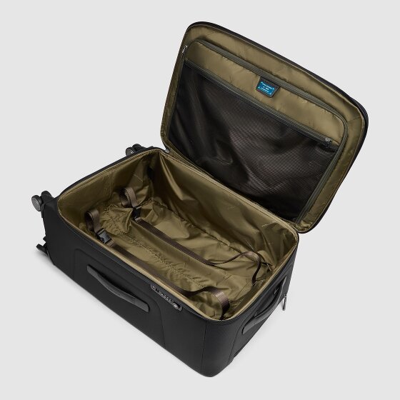 Piquadro Brief 4 Rollen Trolley 68 cm mit Dehnfalte