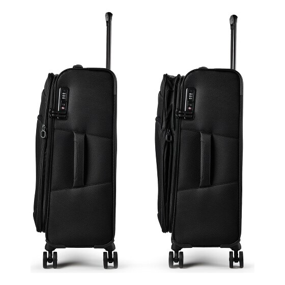 d&n Travel Line 9804 4 Rollen Trolley M 68 cm mit Dehnfalte