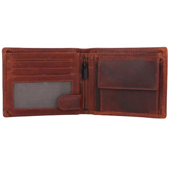 Jack Kinsky Monterey Geldbörse RFID Schutz Leder 13 cm