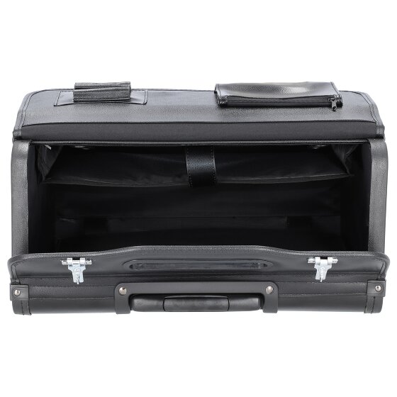 Alassio 2-Rollen Pilotenkoffer Leder 48 cm Laptopfach